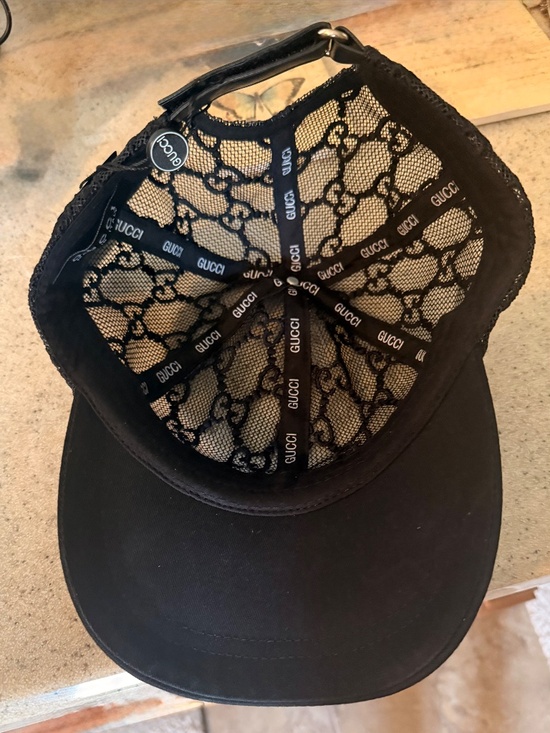 Gucci black mesh hat main image 3